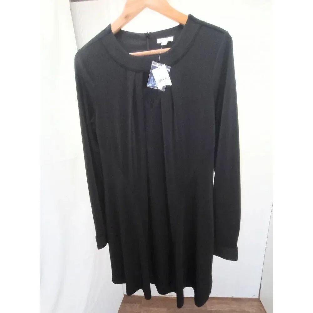 NWT, CATO long sleeve black mini dress. Size medium